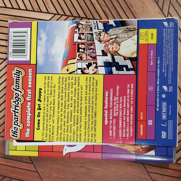 The Partridge Family Complete First Season 4 dvds 1970 2005 - Picture 9 of 13